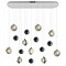 Cwi Lighting Salvador 40 in LED Integrated Polished Nickel Chandelier 1673P40-9-613-RC - alternate 1
